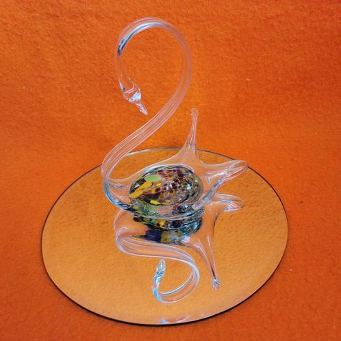 Prachtige mondgeblazen vintage Murano glas Zwaan glass Swan, Antiek en Kunst, Antiek | Glas en Kristal, Ophalen