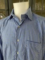 Blauw geblokt Overhemd Maison de Bonneterie maat 40 M, Maison de Bonneterie, Douwenmaat 8-3 Meppel, Info@again.nu, Blauw
