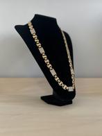 Platte Magnum Koningsketting Met Armband ( Set ) Nieuw, Ophalen of Verzenden, Nieuw, Goud, Overige materialen