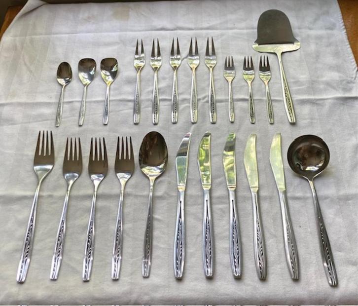 Gero Zilmeta model 521 TAKJE - diverse bestekdelen, Huis en Inrichting, Keuken | Bestek, Gebruikt, Los bestek, Rvs of Chroom, Ophalen of Verzenden