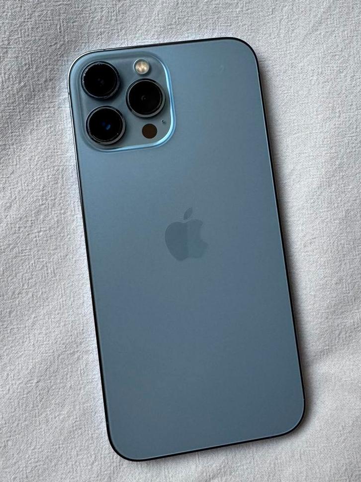 Iphone 13 Pro Max - Sierra Blue - 128 GB, Telecommunicatie, Mobiele telefoons | Apple iPhone, Zo goed als nieuw, 128 GB, Blauw