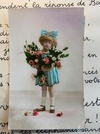 1924 Meisje met bloemen (NN), Ophalen of Verzenden, 1920 tot 1940, Gelopen, Kinderen