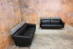 ZGANieuw 2 zwarte leren Leolux Patachou design banken, Metaal, Leolux, Leolux, Design