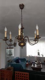Voor de liefhebber, leuke kroonluchter, Huis en Inrichting, Lampen | Kroonluchters, Ophalen, Gebruikt, Metaal, Retro