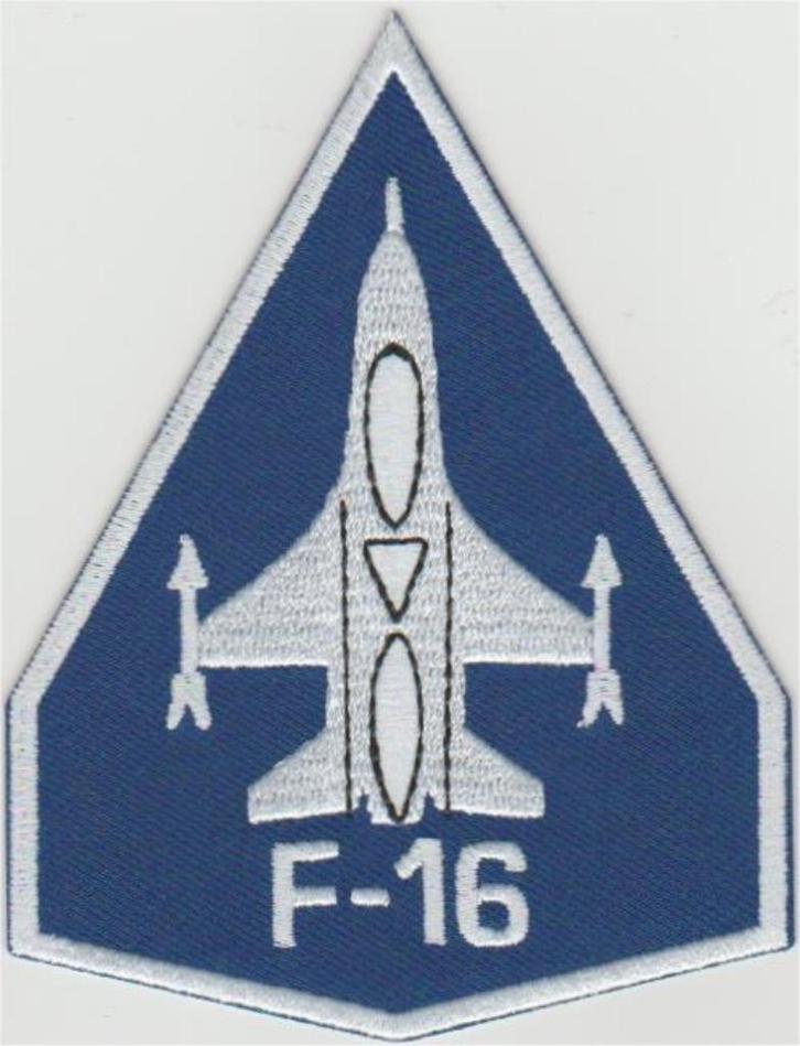 F16 stoffen opstrijk patch embleem #2, Verzamelen, Kleding en Patronen, Nieuw, Shirt, Ophalen of Verzenden
