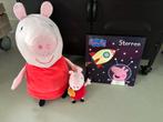 Peppa pig boek aterren ruimte raket en knuffel, Ophalen, Zo goed als nieuw, Overige typen