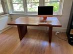 Fraaie kersenhouten (fineer) tafel/bureau, Huis en Inrichting, Bureaus, Ophalen, Gebruikt