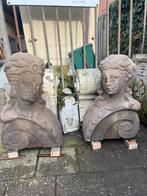 2 antieke gevelstenen, Tuin en Terras, Tuinbeelden, Ophalen, Gebruikt, Steen, Overige typen
