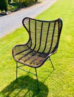 Stijlvolle Vlinderstoel van Rotan, Huis en Inrichting, Ophalen, Gebruikt, Bruin, Riet of Rotan