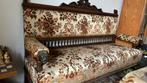 Prachtige Antieke Bank met Bloemenmotief, Antiek en Kunst, Antiek | Meubels | Stoelen en Banken, Ophalen