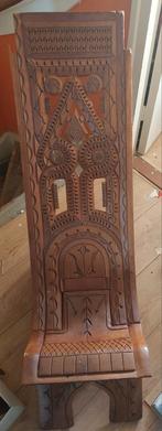 Houten inklap stoel, houtsnijwerk van ,de Marron, Ophalen of Verzenden