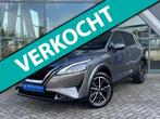 Nissan Qashqai 1.3 MHEV Xtronic Tekna Plus 158pk Panoramadak, Auto's, Nissan, Gebruikt, Zwart, 4 cilinders, Bedrijf