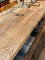 Blank Frans eiken kloostertafel tafel eettafel, Antiek en Kunst, Ophalen