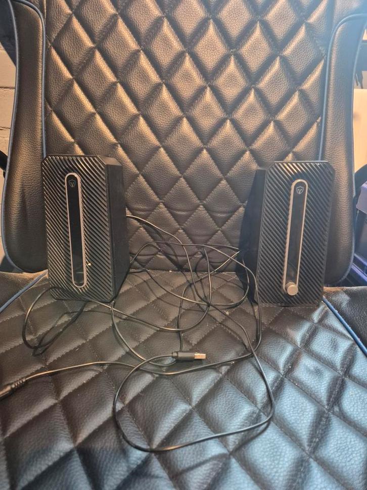 Battletron Speakers - Goed Geluid!, Computers en Software, Pc speakers, Gebruikt, Audiokanaal 2.0, Ophalen of Verzenden