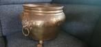 Geel koperen pot diameter 32 vm, hoogte 29, Antiek en Kunst, Antiek | Koper en Brons, Ophalen, Koper