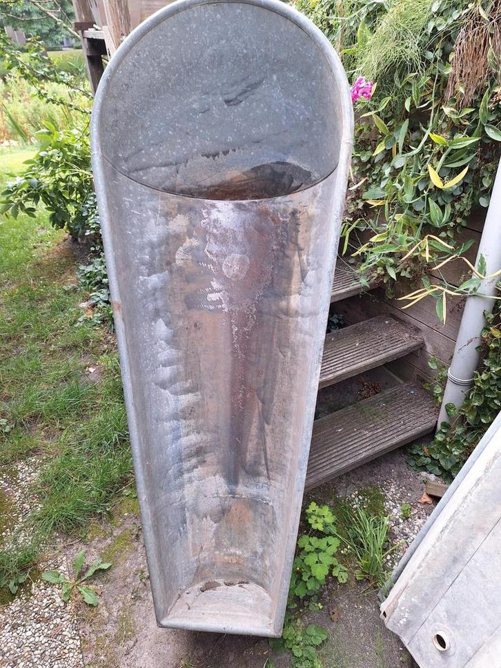 Vintage Zinken Bad - Mooie Tuindecoratie, Tuin en Terras, Tuinvazen, Gebruikt, Ophalen of Verzenden