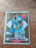 Panini World cup extra sticker gold Messi, Ophalen of Verzenden, Nieuw, Sticker