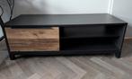 TV- dressoir Luc - antraciet/eikenkleur - 44x128x48 cm, Ophalen, Zo goed als nieuw, 25 tot 50 cm, Minder dan 100 cm