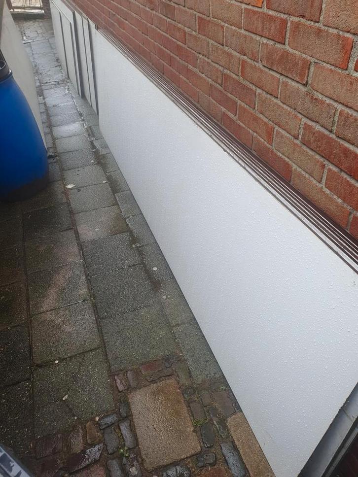 Trespa platen 8mm - Wit super netjes diverse maten, Doe-het-zelf en Verbouw, Platen en Panelen, Zo goed als nieuw, HPL, Minder dan 20 mm