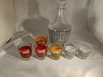 Karaf met glaasjes, Ophalen of Verzenden, Gebruikt, Borrel- of Shotglas
