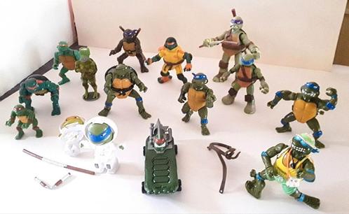 Vintage lotje Teenage Mutant Ninja Turtles figuren, poppen., Verzamelen, Speelgoed, Gebruikt, Ophalen of Verzenden