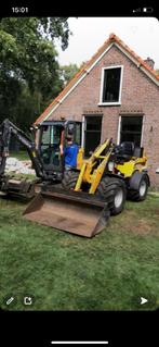 Minikraan te huur, minishovel te huur