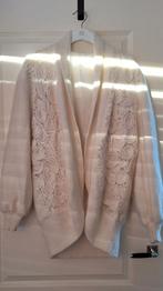 wit wollen vintage oversized vest, Kleding | Dames, Truien en Vesten, Verzenden, Wit, Zo goed als nieuw, Lucky Seven