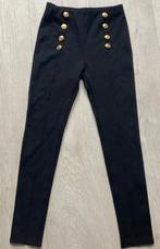 Zwarte broek met gouden knopen maat S/ M, Maat 38/40 (M), Zwart, Ophalen of Verzenden, Zo goed als nieuw