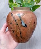 antieke chinese cloisonne vogel bloemen vaas, Antiek en Kunst, Ophalen of Verzenden