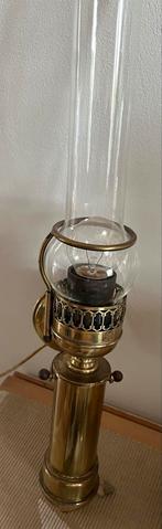 Koperen Wandlamp met Glas, Ophalen of Verzenden