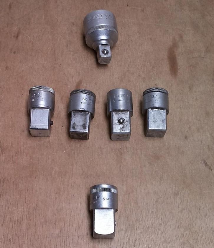 Verlopen dop 3/4" 1/2" Gedore Hazet Stahlwille, Doe-het-zelf en Verbouw, Gereedschap | Handgereedschap, Gebruikt, Ophalen of Verzenden