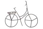 Decoratieve metalen fiets - minifiets - fietsdecoratie, Verzenden