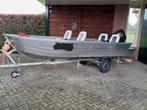 Aluminium boot 4.4 meter met 25 pk suzuki 4 takt en trailer, Watersport en Boten, Ophalen, 10 tot 30 pk, Gebruikt, Aluminium