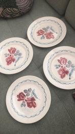 4 antieke vintage borden Digoin Cannes Sarreguemines, Ophalen of Verzenden