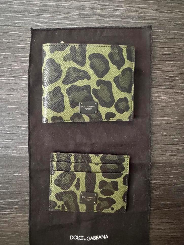 Dolce&Gabbana Leopard wallet, Sieraden, Tassen en Uiterlijk, Portemonnees, Nieuw, Dolce & Gabbana, Groen, Leer, Ophalen
