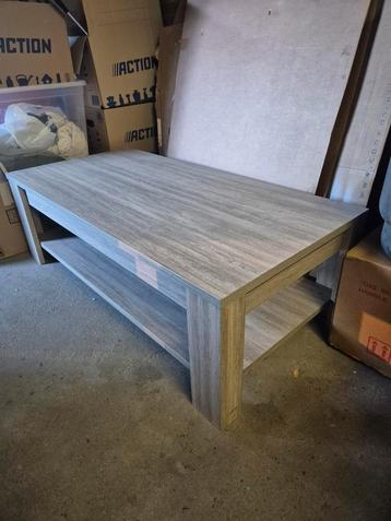 Grijze Salontafel met Opbergruimte beschikbaar voor biedingen