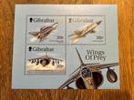 Gibraltar blok vliegtuigen postfris, Postzegels en Munten, Ophalen of Verzenden, Buitenland