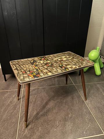Vintage mozaïek bijzettafel / plantentafel 1960’s beschikbaar voor biedingen