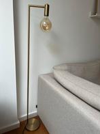 Gouden vloerlamp - 145cm hoog, Ophalen, Zo goed als nieuw, Metaal, 100 tot 150 cm