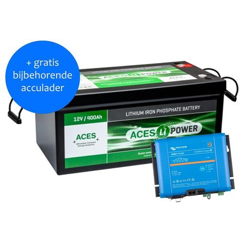 Accu Pakket Lithium 12V 400Ah + Acculader, Auto-onderdelen, Accu's en Toebehoren, Smart, Nieuw, Ophalen of Verzenden