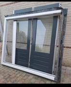 tuindeuren | dubbele | openslaande | hout | gebruikt, Ophalen, Deurkozijn, Zo goed als nieuw, 150 tot 225 cm