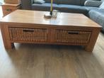Teak houten salon tafel, Huis en Inrichting, Tafels | Salontafels, Ophalen, Gebruikt, 100 tot 150 cm, Teakhout