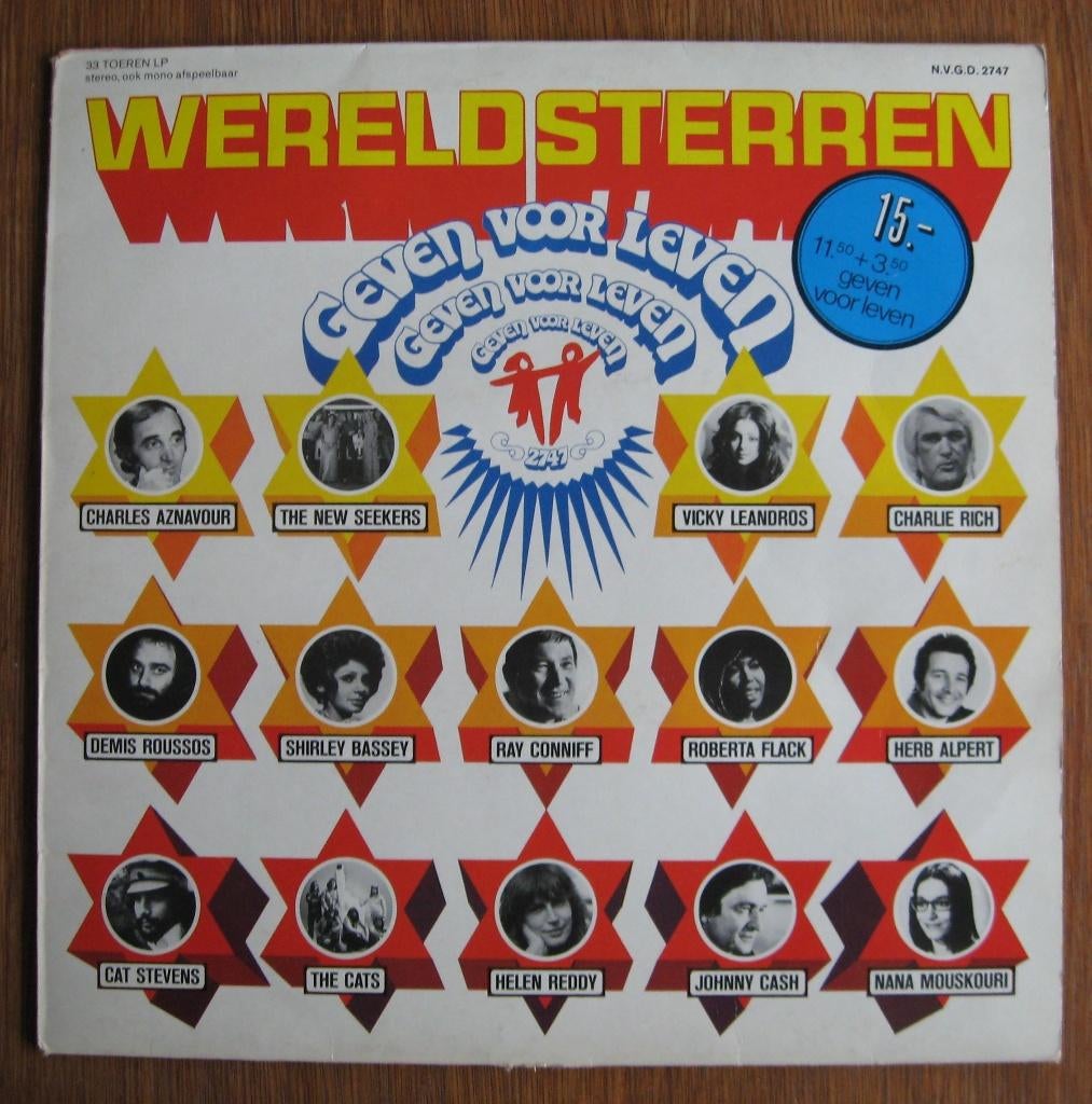 Wereldsterren geven voor leven 2747, Cd's en Dvd's, Vinyl | Verzamelalbums, Ophalen of Verzenden, Gebruikt, Overige formaten, Overige genres