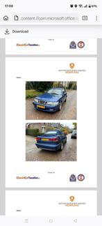 Saab 9-3 2.0 Turbo Aero Cabrio AUT 2002 Blauw, Auto's, Saab, Stoelverwarming, 74 €/maand, 4 cilinders, Cabriolet