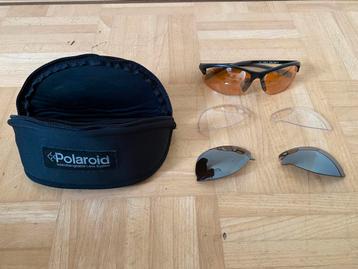 Polaroid zonnebril fietsbril skibril met wisselbare glazen beschikbaar voor biedingen