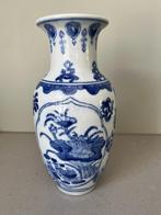 Vaas, Gebruikt, Blauw, Aardewerk of Porselein, Ophalen of Verzenden