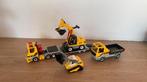 Playmobil graafmachine, dieplader, vrachtwagen en bulldozer, Gebruikt, Ophalen