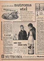 Retro reclame 1959 Nutricia Nutroma zilveren serveerstel, Verzenden, Overige typen