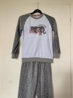 Fleece pyjama maat 146/152 poes, Ophalen of Verzenden, Zo goed als nieuw, Meisje, Nacht- of Onderkleding
