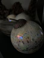 Set  (4 stuks) sobere kerst ballen glas, Ophalen of Verzenden